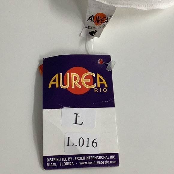 Aurora Rio White Mesh Skirt With Waist Tie New With Tags - Picture 5 of 6